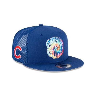 Blue Chicago Cubs Hat - New Era MLB Groovy 9FIFTY Snapback Caps USA1975634